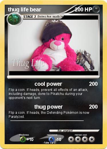 Pokemon thug life bear