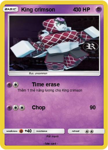 Pokemon King crimson            4