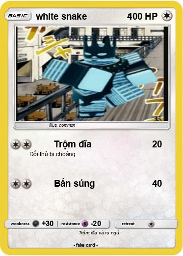Pokemon white snake                4