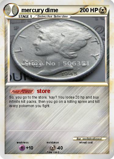 Pokemon mercury dime