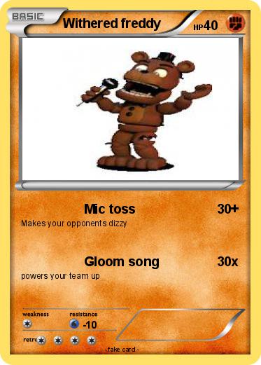 Pokemon Withered freddy