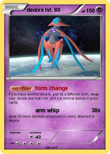 Pokemon deoixs lvl. 80