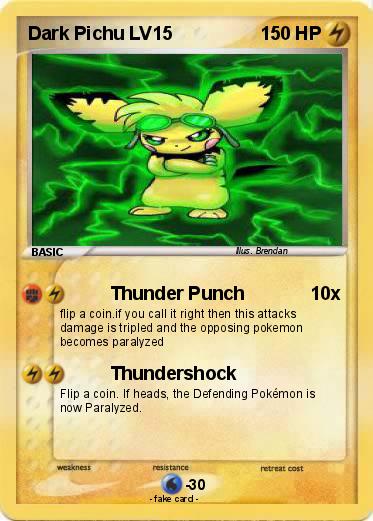 Pokemon Dark Pichu LV15