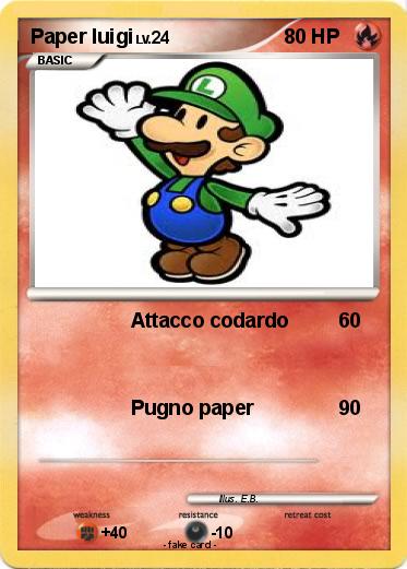 Pokemon Paper luigi