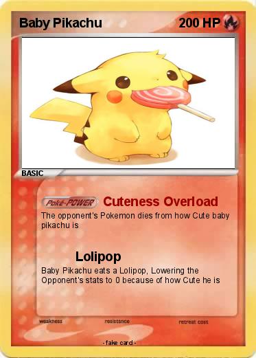 Pokemon Baby Pikachu