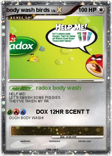 Pokemon body wash birds