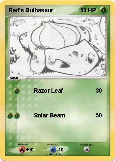 Pokemon Red's Bulbasaur