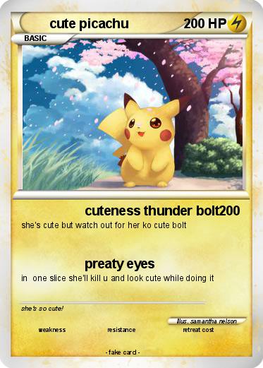 Pokemon cute picachu