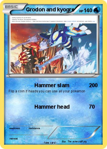 Pokemon Grodon and kyogre