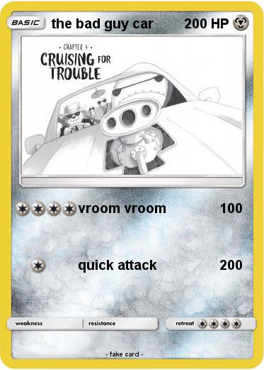 Pokemon the bad guy car