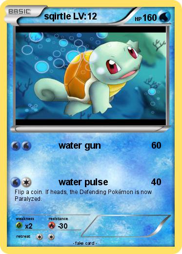 Pokemon sqirtle LV:12