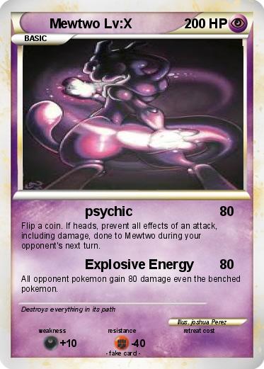Pokemon Mewtwo Lv:X