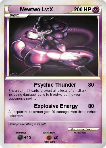 Pokemon Mewtwo Lv:X