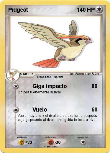 Pokemon Pidgeot