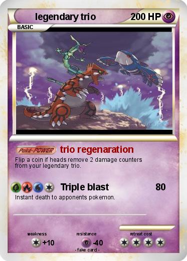 Pokemon legendary trio