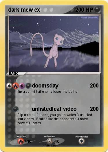 Pokemon dark mew ex