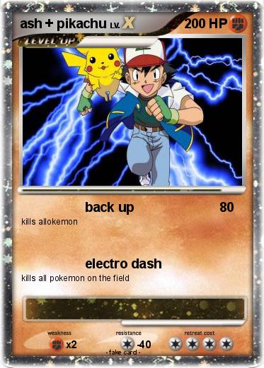 Pokemon ash + pikachu