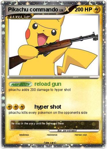 Pokemon Pikachu commando