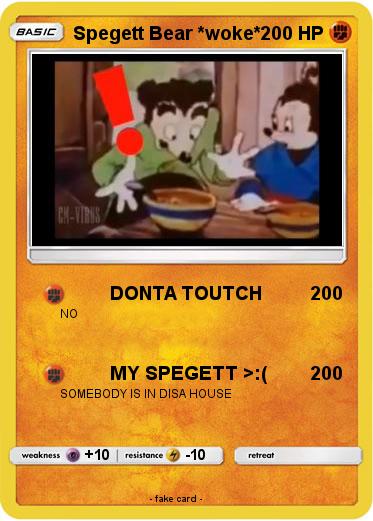 Pokemon Spegett Bear *woke*