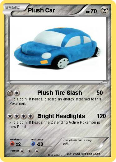 Pokemon Plush Car
