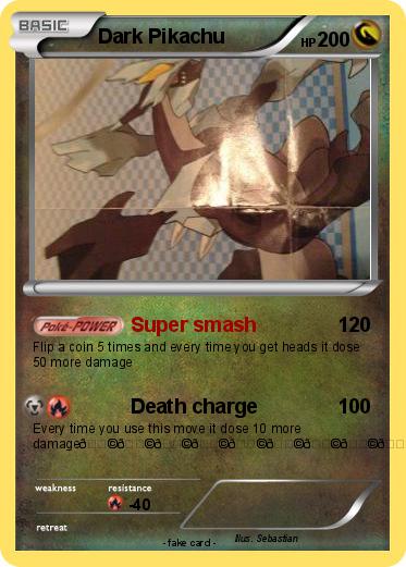 Pokemon Dark Pikachu