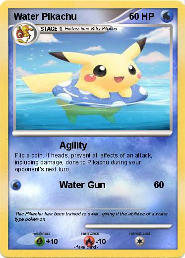 Pokemon Water Pikachu