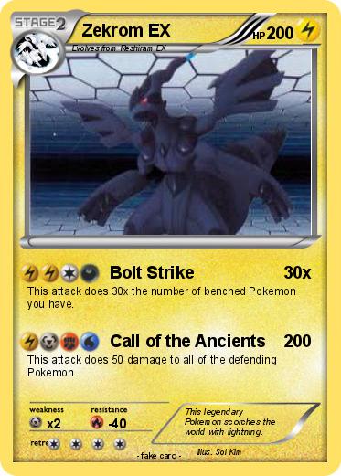 Pokemon Zekrom EX