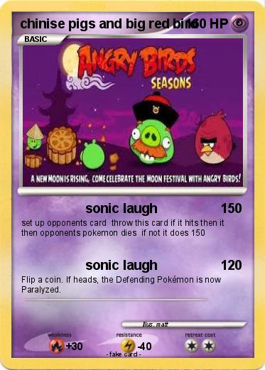 Pokemon chinise pigs and big red bird