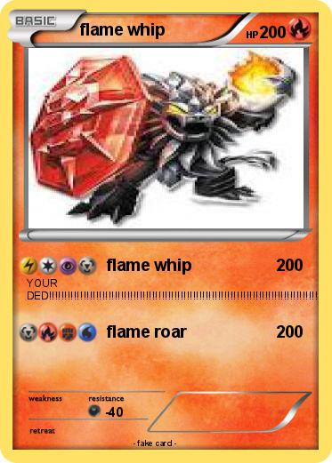 Pokemon flame whip