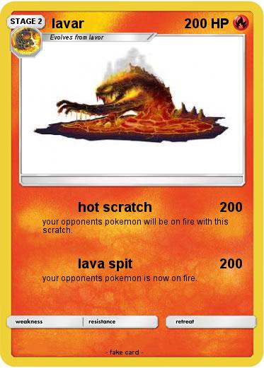 Pokemon lavar