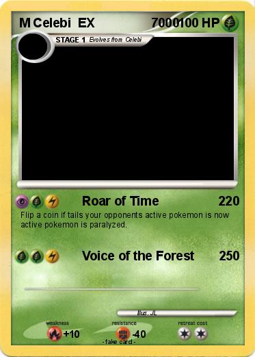 Pokemon M Celebi  EX                7000