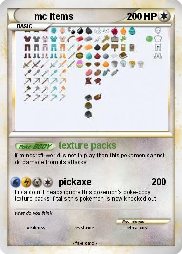 Pokemon mc items