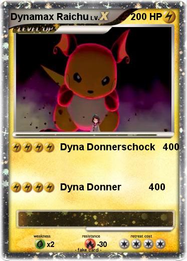 Pokemon Dynamax Raichu