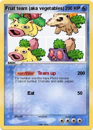 Pokemon Fruit team (aka vegetables)
