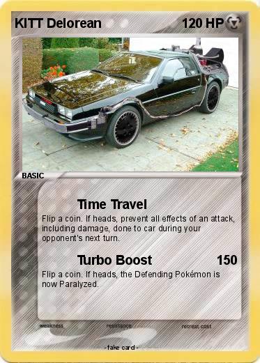 Pokemon KITT Delorean