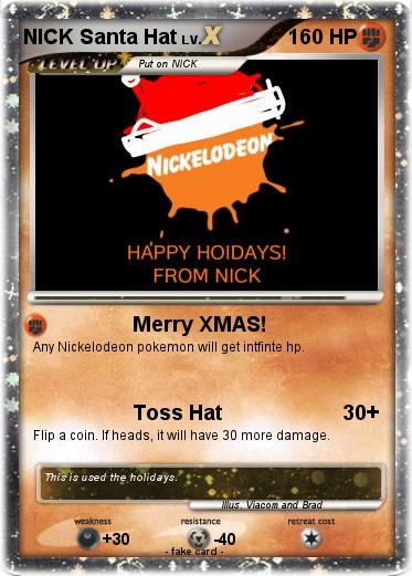 Pokemon NICK Santa Hat