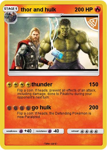 Pokemon thor and hulk