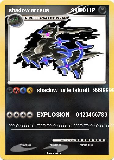 Pokemon shadow arceus              999
