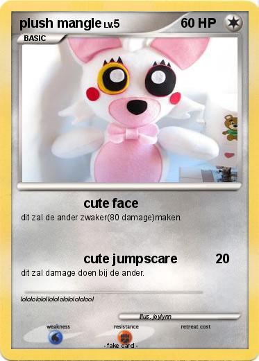 Pokemon plush mangle