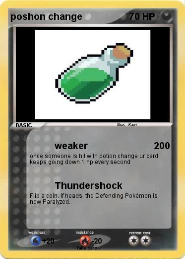 Pokemon poshon change
