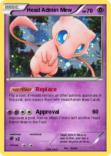 Pokemon Head Admin Mew