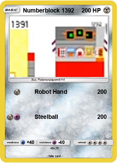 Pokemon Numberblock 1392