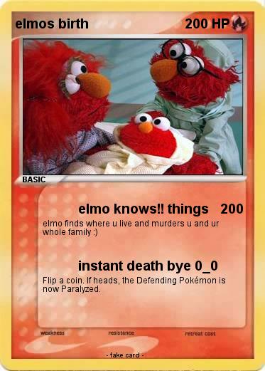 Pokemon elmos birth