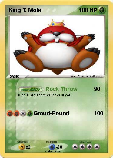 Pokemon King T. Mole