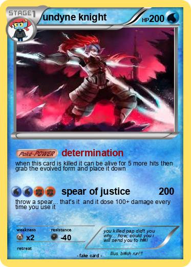 Pokemon undyne knight