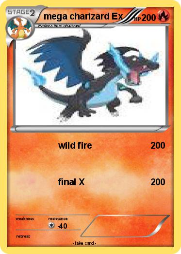 Pokemon mega charizard Ex