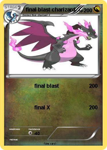 Pokemon final blast charizard