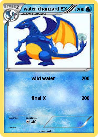 Pokemon water charizard EX
