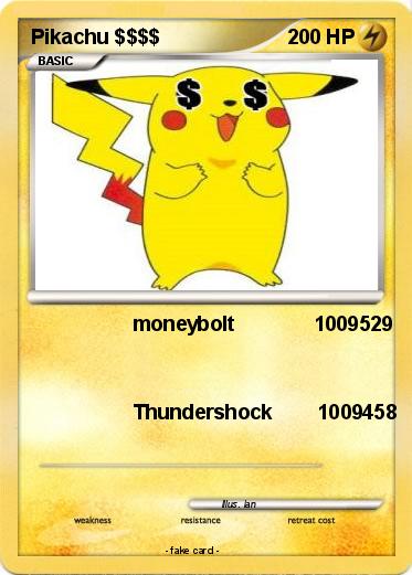 Pokemon Pikachu $$$$