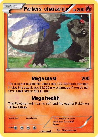 Pokemon Parkers  charzard x
